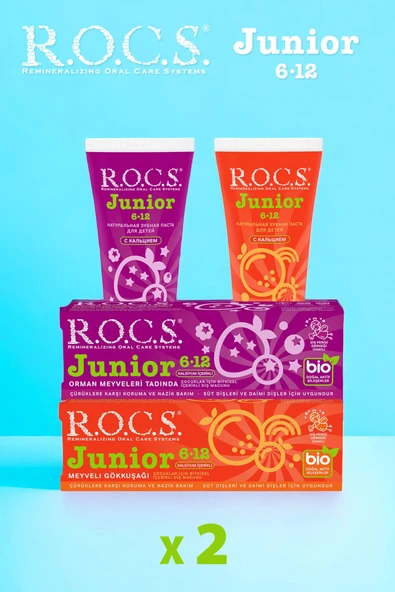 R.O.C.S. Junıor Florürsüz 6-12 Yaş 2li Karma Tad Seti - 74g X 2 Adet