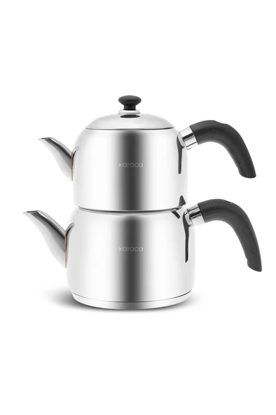 Karaca Edge Mini Indüksiyon Tabanlı Çaydanlık Takımı Siyah - 4