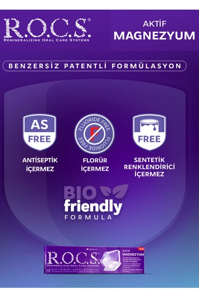 R.O.C.S. Aktif Magnezyum - Diş Minesi Besleyici Günlük Diş Macunu 94g - 4