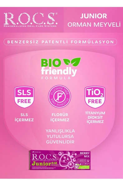 R.O.C.S. Rocs Junior 6 12 Orman Meyveleri Tadında 60 ml - 4