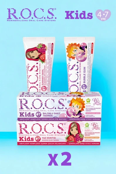 R.O.C.S. Rocs Kıds 4-7 Yaş Karma Tad Paketi - 45gr X 2 Adet