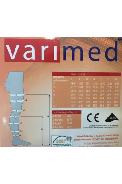 VARİMED 7230 Ccl2 (23-32mmhg) Diz Üstü Çorabı Açık Burun - 3