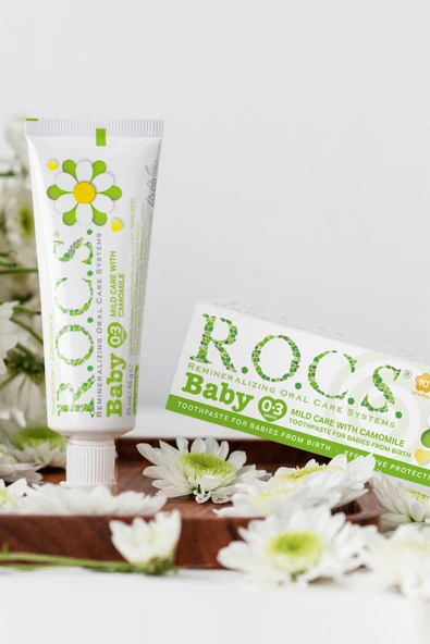 R.O.C.S. Rocs Baby 0-3 Yaş Diş Macunu Papatya Özlü 45g X 2 Adet - 6