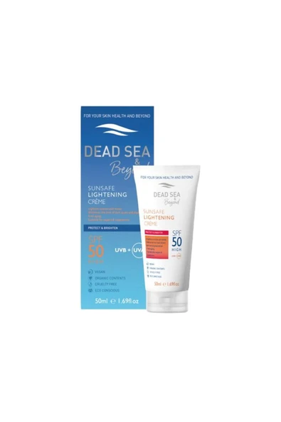 DEAD SEA & Beyond Sunsafe Lightening Creme Spf50 50 ml