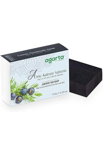 CEET MARKETS Agarta Ardıç Katranı El Yapımı Sağlıklı Cilt Sabunu 150 Gr