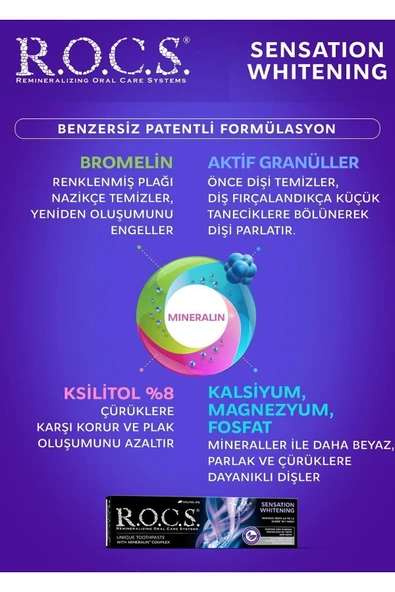 R.O.C.S. Rocs Sensation Whitening 74 Gr. Danışmannn... - 2