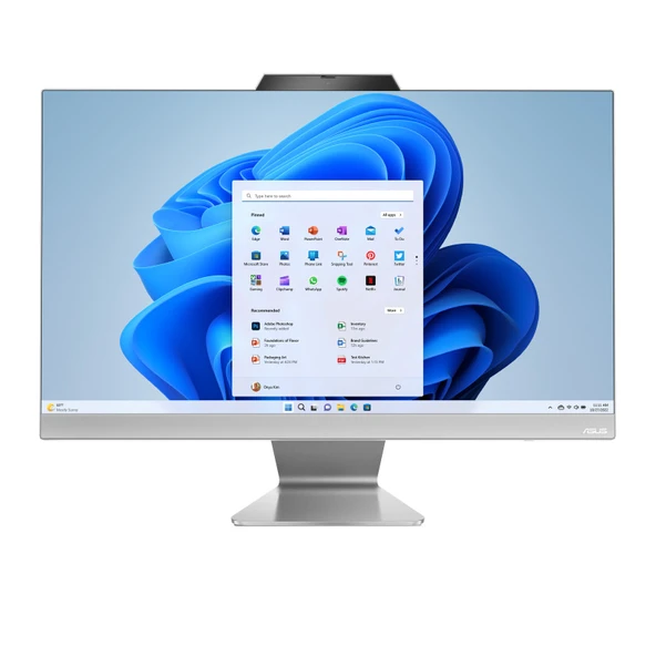 Asus R5-7520U 8GB 512GB SSD 23.8" OB VGA FDos Beyaz AIO M3402WFAK-HBC0120
