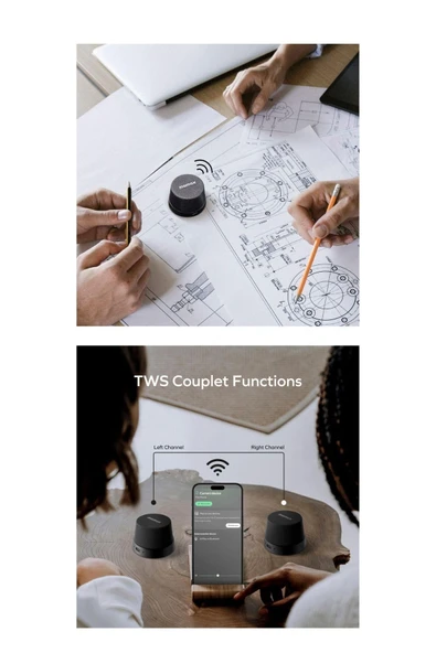 MOMAX VİBE GO MANYETİK KABLOSUZ HOPARLÖR ÇÖL - 7