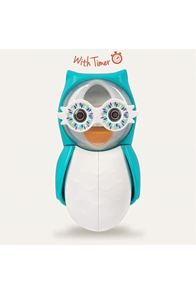 FLİPPER Kum Saatli Hijyenik Mavi Diş Fırçası Saklama Kabı - 3