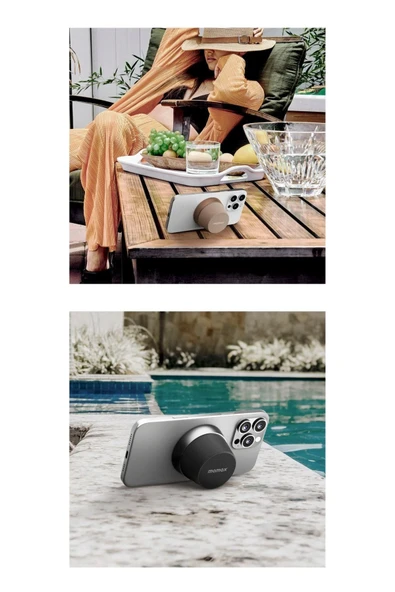 MOMAX VİBE GO MANYETİK KABLOSUZ HOPARLÖR ÇÖL - 6