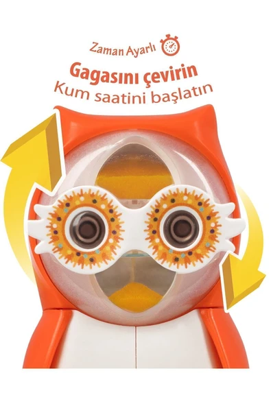 R.O.C.S. Rocs Baby Owl Bakım Seti - Bebek Diş Macunu + Diş Fırçası + Flipper Baykuş Saklama Kabı - 6