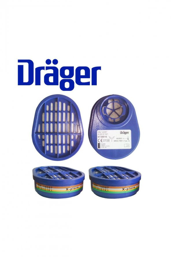 Drager Abek Filtre 6738816 10 Çift - 7