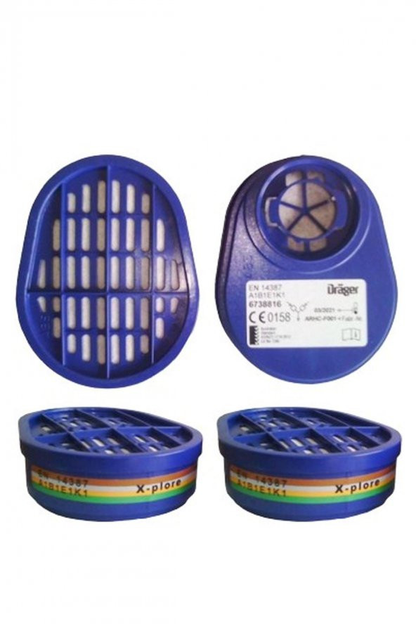 Drager Abek Filtre 6738816 10 Çift - 8