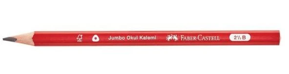 Faber-Castell Okul Jumbo Kurşun Kalemi 2.5B 1 Adet (8681241359557) - 2