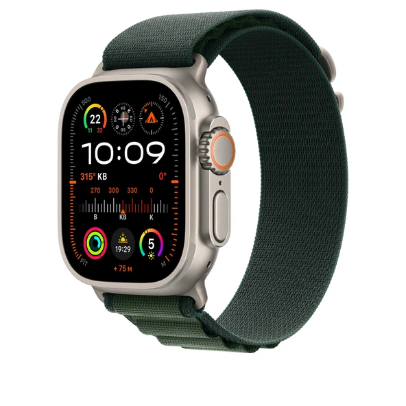 Apple Watch 49MM Green Alpine Silikon Kordon M (DEMO)