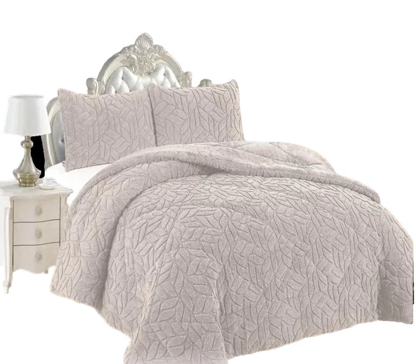 COMFORT YORGAN SETİ ÇİFT KİŞİLİK LISSOME GRİ - Resim 5