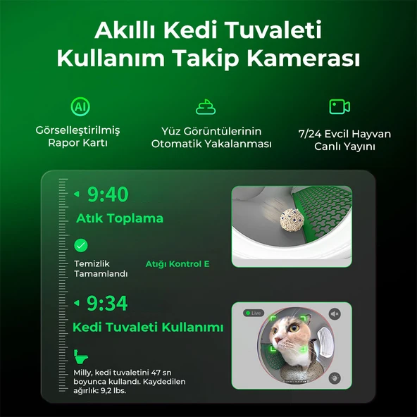 Petkit Purobot Max Pro Akıllı Kedi Tuvaleti (Resmi Distribütör Garantili) - 3
