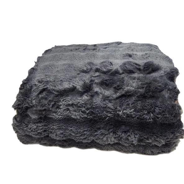 COMFORT YORGAN SETİ ÇİFT KİŞİLİK PUFF LORİA ANTRASİT - Resim 3