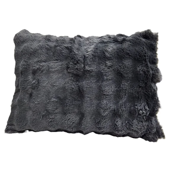 COMFORT YORGAN SETİ ÇİFT KİŞİLİK PUFF LORİA ANTRASİT - Resim 4