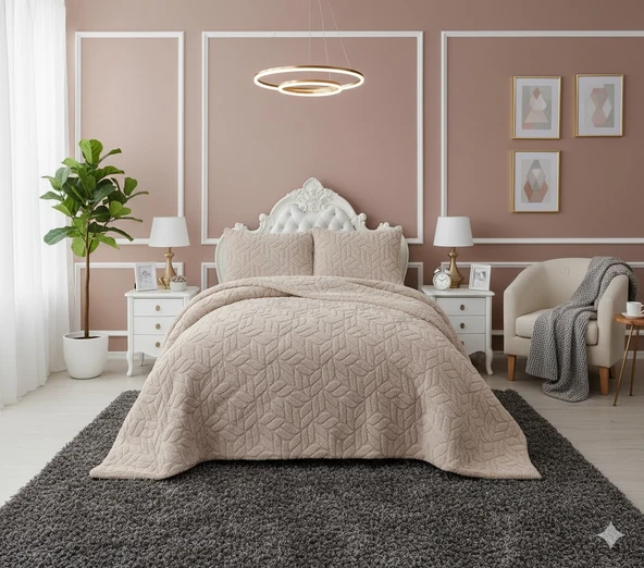 COMFORT YORGAN SETİ ÇİFT KİŞİLİK LISSOME CAPPUCİNO ürün görseli