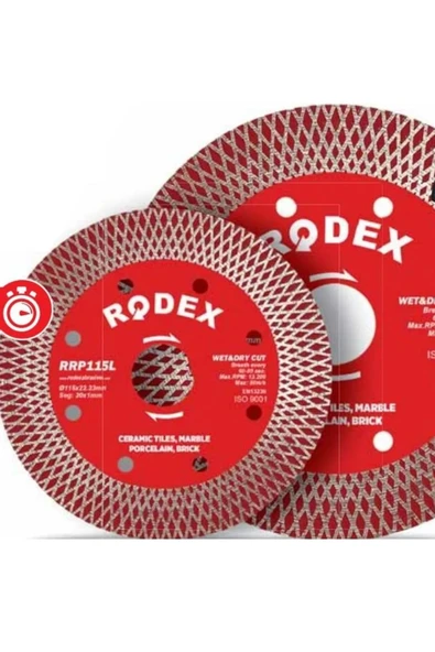 Rodex Rrp115l 115mm Kuru Islak Kesimli Elmas Testere Bıçağı