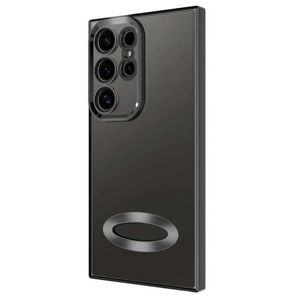 Samsung Samsung S24 Ultra Kılıf Kamera Korumalı Logo Gösteren Omega Kapak - Resim 4