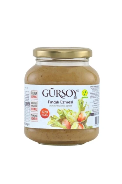 Gürsoy Fındık Ezmesi Cam 320 gr