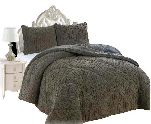 COMFORT YORGAN SETİ ÇİFT KİŞİLİK LISSOME HAKİ - Resim 5