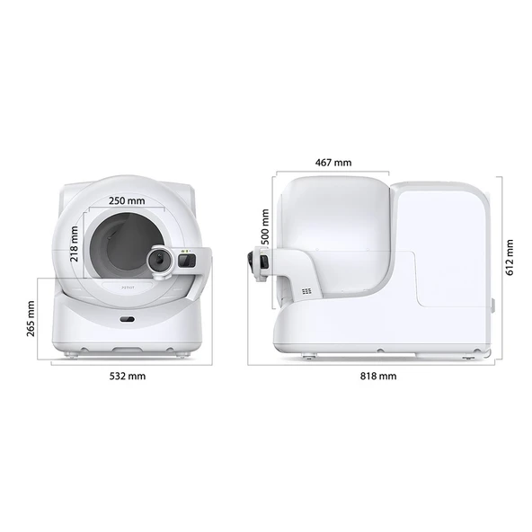 Petkit Purobot Ultra Akıllı Kedi Tuvaleti Beyaz (Resmi Distribütör Garantili) - 8