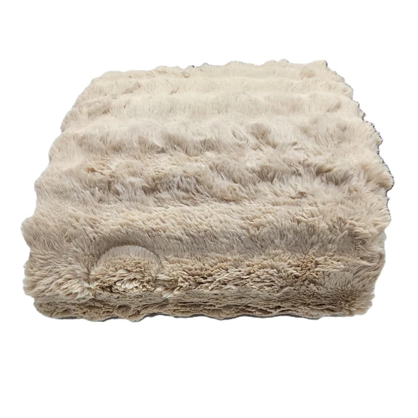 COMFORT YORGAN SETİ ÇİFT KİŞİLİK PUFF LORİA CAPPUCİNO - Resim 4