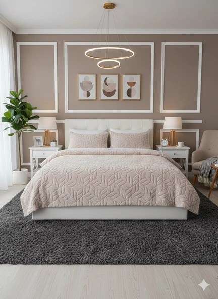 COMFORT YORGAN SETİ ÇİFT KİŞİLİK LISSOME PUDRA ürün görseli