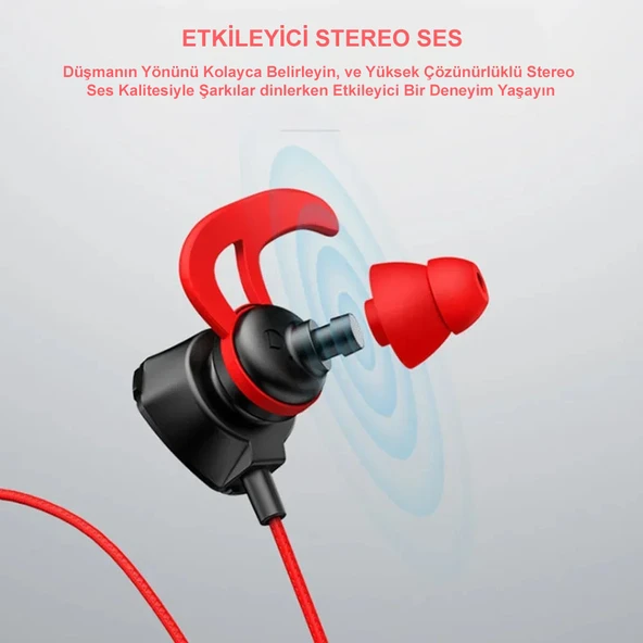 TrendStore L29 Kulakiçi Oyuncu Gaming Mikrofonlu Kablolu Kulaklık - 4