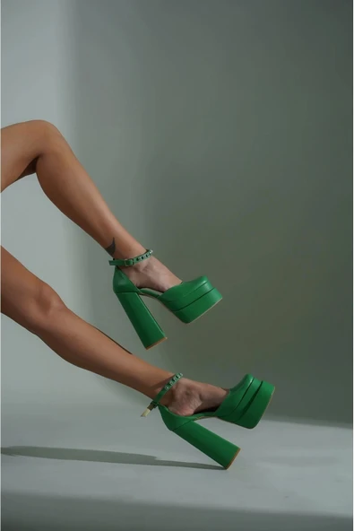 Kadın Moda Çift Platform Tasarım Ayakkabı Şık ve Zarif Abiye Ayakkabı - 3