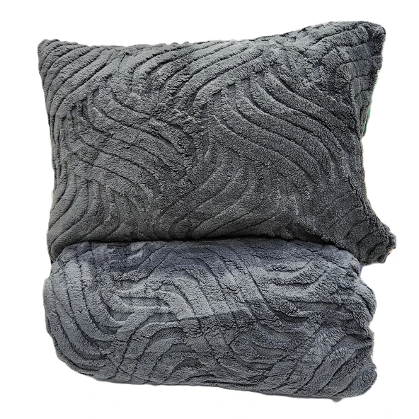 COMFORT YORGAN SETİ ÇİFT KİŞİLİK LUMOS ANTRASİT - Resim 4