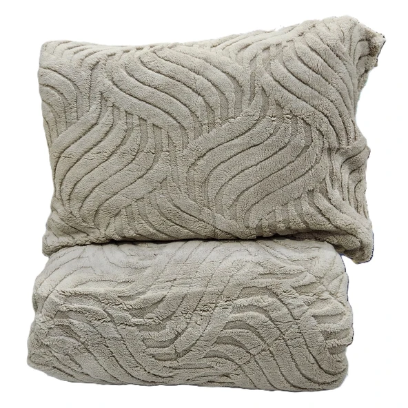 COMFORT YORGAN SETİ ÇİFT KİŞİLİK LUMOS CAPPUCİNO - Resim 3