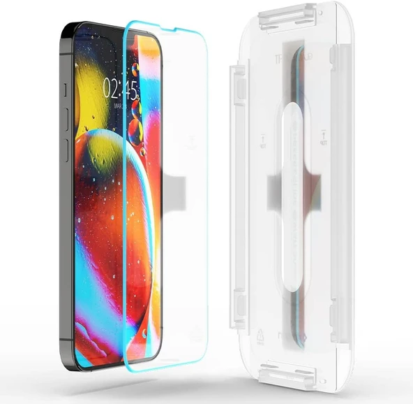 Spigen iPhone 14 Plus / iPhone 13 Pro Max Cam Ekran Koruyucu Kolay Kurulum Glas.tR Slim EZ Fit HD - AGL03722