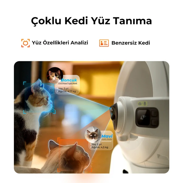 Petkit Purobot Ultra Akıllı Kedi Tuvaleti Beyaz (Resmi Distribütör Garantili) - 4
