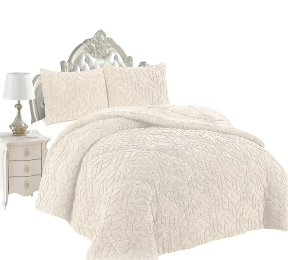 COMFORT YORGAN SETİ ÇİFT KİŞİLİK LISSOME KREM - 2