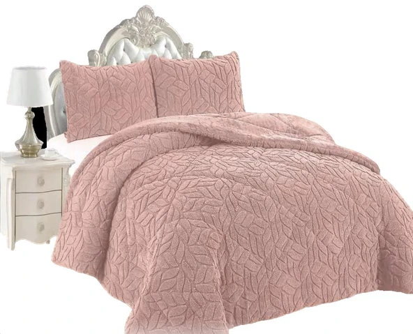 COMFORT YORGAN SETİ ÇİFT KİŞİLİK LISSOME PUDRA - Resim 5