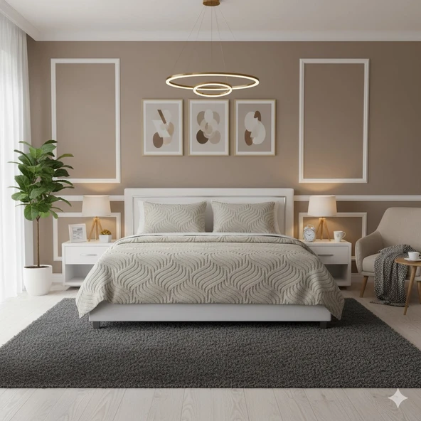 COMFORT YORGAN SETİ ÇİFT KİŞİLİK LUMOS CAPPUCİNO ürün görseli