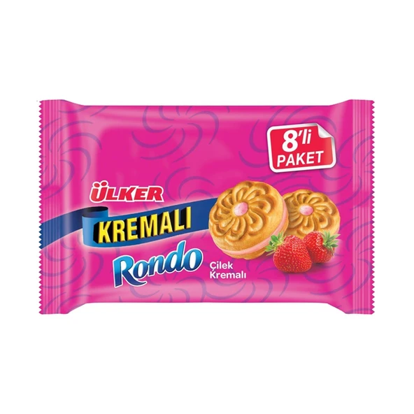 Ülker Kremalı Sandviç - Rondo Çilek - Çizi Karma Paket - 3