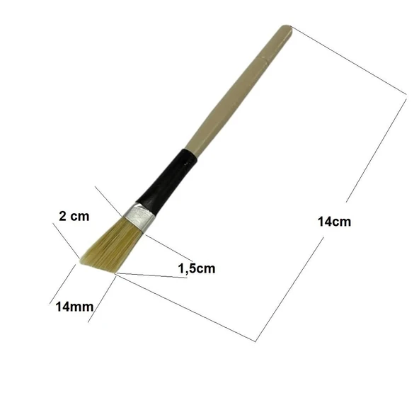SRTfootcare Ucu Yan Kesik Çok Amaçlı Kalem Fırça 1 Ader - 4