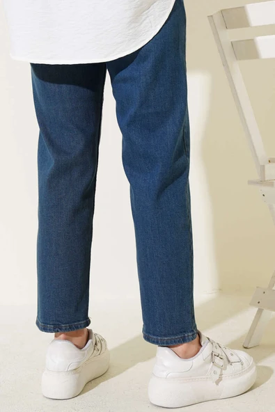 Dar Paça Mom Jeans Pantolon Kahve Tint - 3