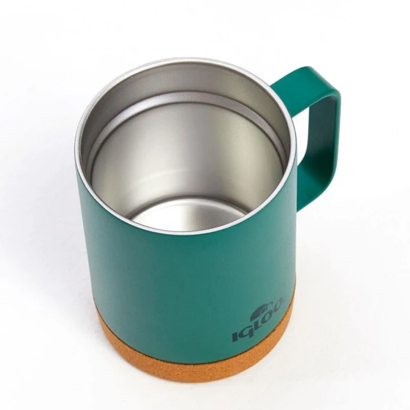 Çelik Mug Termos - Igloo - Cork - 350ml - Yeşil - 205696 - 4