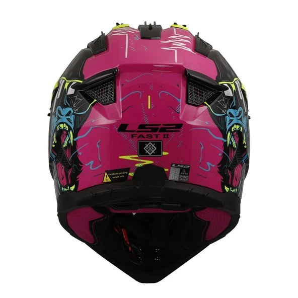 LS2 FAST 2 GORILLA -NEON SARI KASK - 4