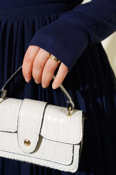 Fırfırlı Tül Etek Lacivert - Resim 4