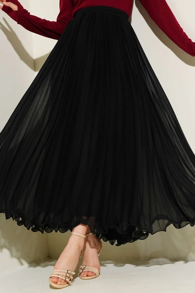 Fırfırlı Tül Etek Siyah ürün görseli 1