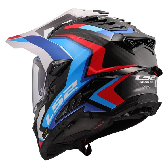LS2 EXPLORER C KARBON FRONTIER II BEYAZ-MAVİ KASK M - 3