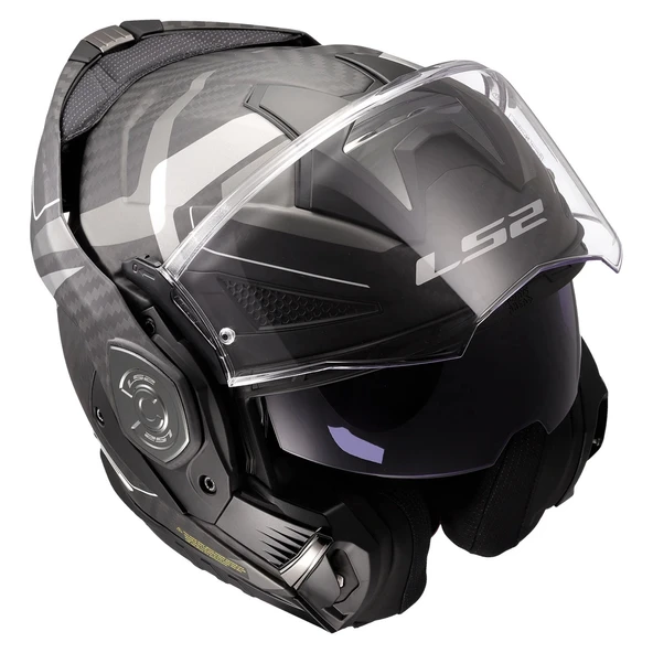 LS2 ADVANT X KARBON HORIZON MAT GÜMÜŞ-GRİ KASK - 8