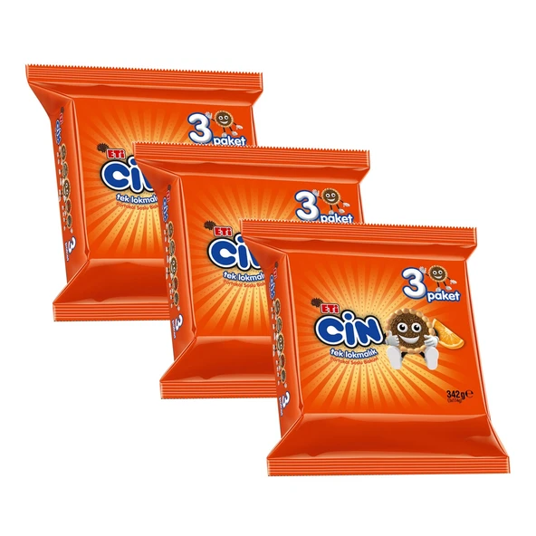 Eti Cin Lokmalık 3 lü 342 gr x 3 Paket